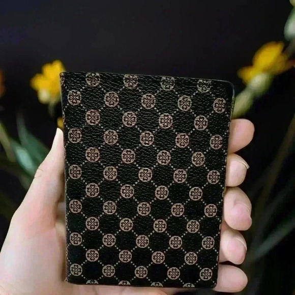 The Classic Card Wallet Flap in Coffee Brown - Picture 1 of 8